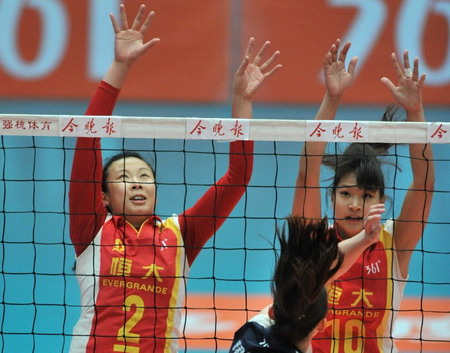 天津3:0恒大 單局驚現25:9